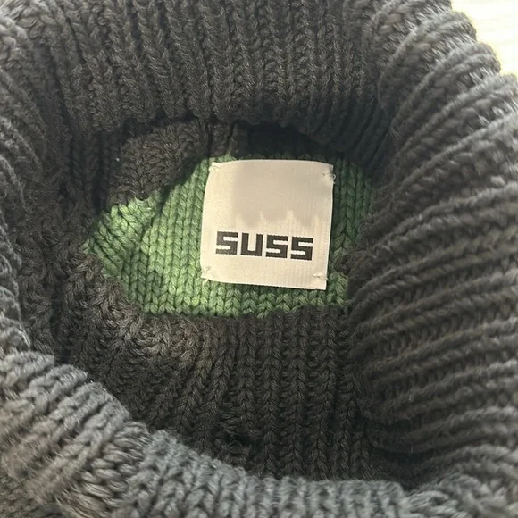Suss ribbed wool turtleneck suss knit